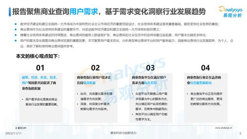 透视用户需求深挖服务潜力 《2022中国商业查询行业洞察》